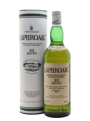 Laphroaig 10 Year Old / Bot.1990s / Post Royal Warrant Islay Whisky