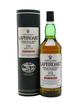 Laphroaig 10 Year Old / Cask Strength / Litre Islay Whisky