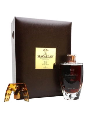 Macallan 55 Year Old / Lalique Six Pillars Collection / 2007 Release Speyside Whisky