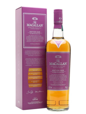 Macallan Edition No.5 - Speyside Single Malt Scotch Whisky, 70cl / 48.5%, Limited Edition, Pantone-Inspired Purple Release