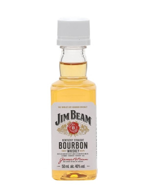 Jim Beam White Label Miniature Kentucky Straight Bourbon Whiskey