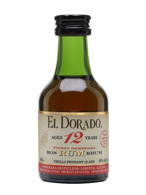 El Dorado 12 Year Old Rum Miniature Single Traditional Blended Rum