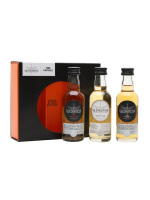 Glengoyne Time Capsule Mini Pack / White Oak 12 Year Old, 15 Year Old / 3x5cl Highland Whisky