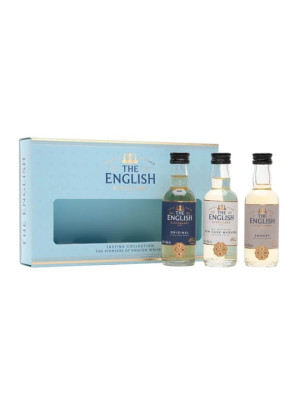 The English Original, Smokey, Rum Cask Miniature Gift Set / 3x5cl English Whisky
