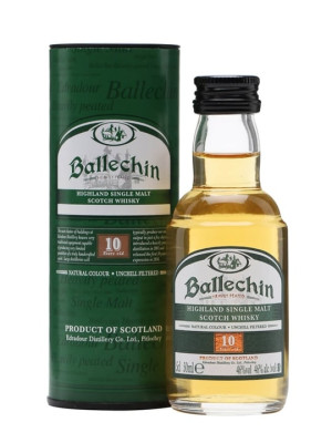 Ballechin 10 Year Old Miniature Highland Single Malt Scotch Whisky