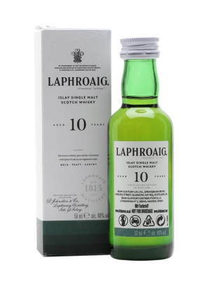 Laphroaig 10 Year Old Miniature / Gift Box Islay Whisky