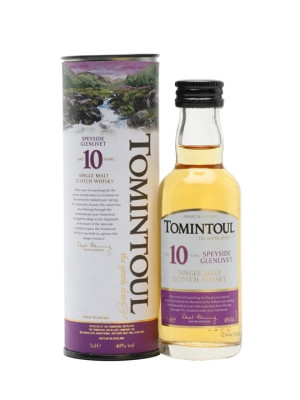 Tomintoul 10 Year Old / Miniature Speyside Single Malt Scotch Whisky