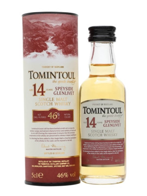Tomintoul 14 Year Old Miniature  Speyside Single Malt Scotch Whisky