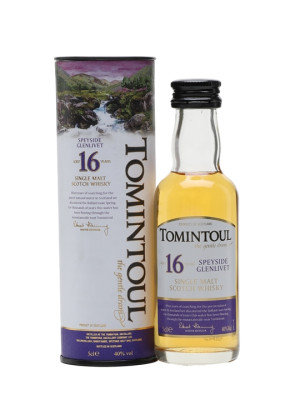 Tomintoul 16 Year Old Miniature Speyside Single Malt Scotch Whisky