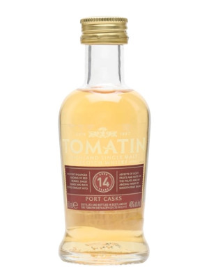 Tomatin 14 Year Old Miniature / Tawny Port Finish Highland Whisky