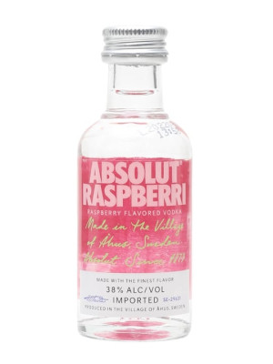 Absolut Raspberri Vodka Miniature