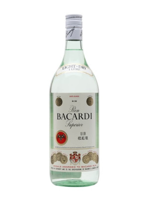 Bacardi Superior Rum / Bot.1980s / Litre