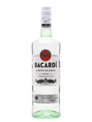 Bacardi Superior / Carta Blanca Rum / Litre Single Modernist Rum