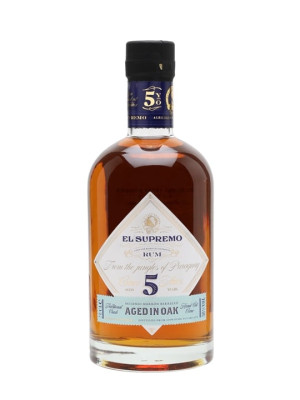 El Supremo 5 Year Old Single Traditional Column Still Rum
