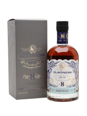 El Supremo 8 Year Old Single Traditional Column Still Rum