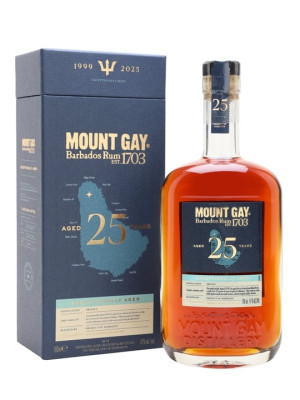 Mount Gay 25 Year Old Rum Single Traditional Column Still Rum