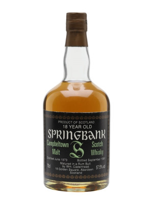 Springbank 1973 / 18 Year Old / Rum Butt / Cadenhead's Campbeltown Whisky