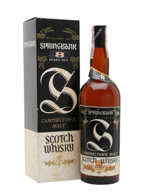 Springbank 8 Year Old Campbeltown Single Malt Scotch Whisky - Bot.1960s, 43% / 75cl, Distillery Bottling