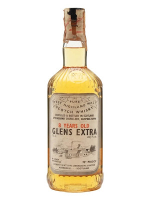 Glens Extra (Springbank) 8 Year Old / Bot.1960s Campbeltown Whisky