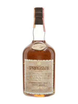 Springbank 15 Year Old / Dumpy Bottle / Bot.1980s Campbeltown Whisky