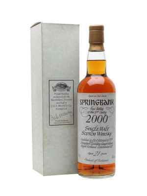 Springbank 21 Year Old / First Bottling of 21st Century Campbeltown Whisky