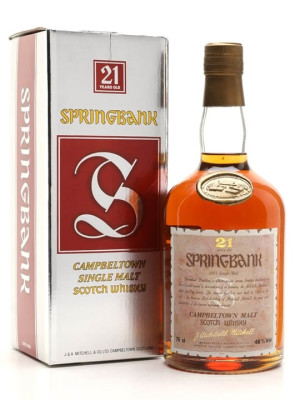 Springbank 21 Year Old / Dumpy Bottle / Bot.1980s Campbeltown Whisky