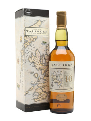 Talisker 10 Year Old / Map Label / Bot.1990s Island Whisky