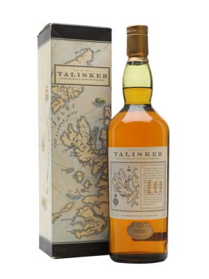 Talisker 10 Year Old / Map Label Island Single Malt Scotch Whisky