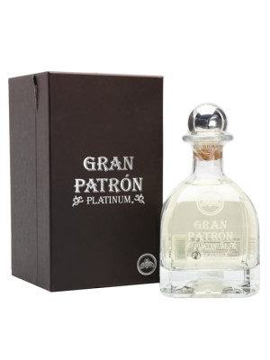 Gran Patron Platinum Tequila - 70cl / 40%, Triple-Distilled Ultra-Premium Blanco, Silky & Refined Finish, Crisp Profile