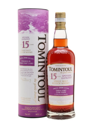 Tomintoul 2008 / 15 Year Old / Tawny Port Pipe Finish Speyside Whisky