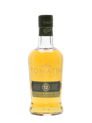 Tomatin 12 Year Old / Small Bottle Highland Single Malt Scotch Whisky