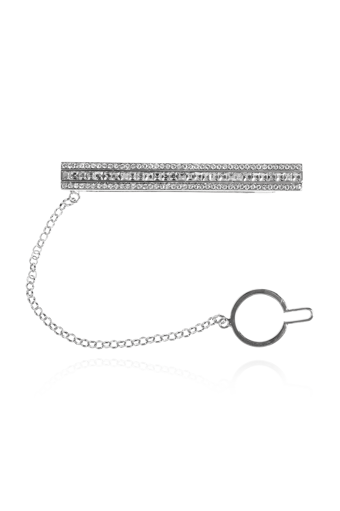 Dolce & Gabbana Spinka Do Krawata, Mężczyźni, Srebrny
