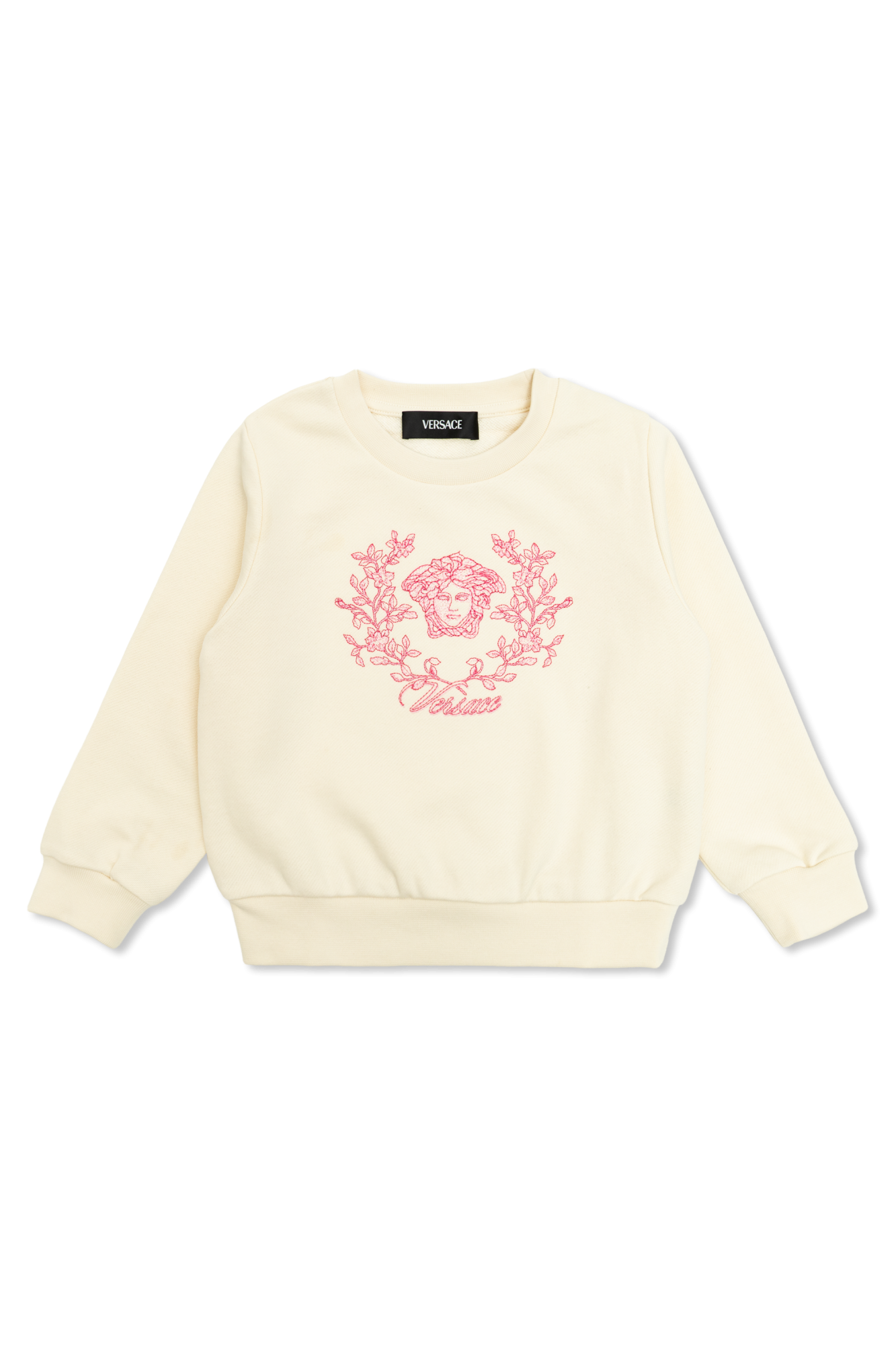 Versace Kids Bluza Z Logo, Unisex, Kremowy