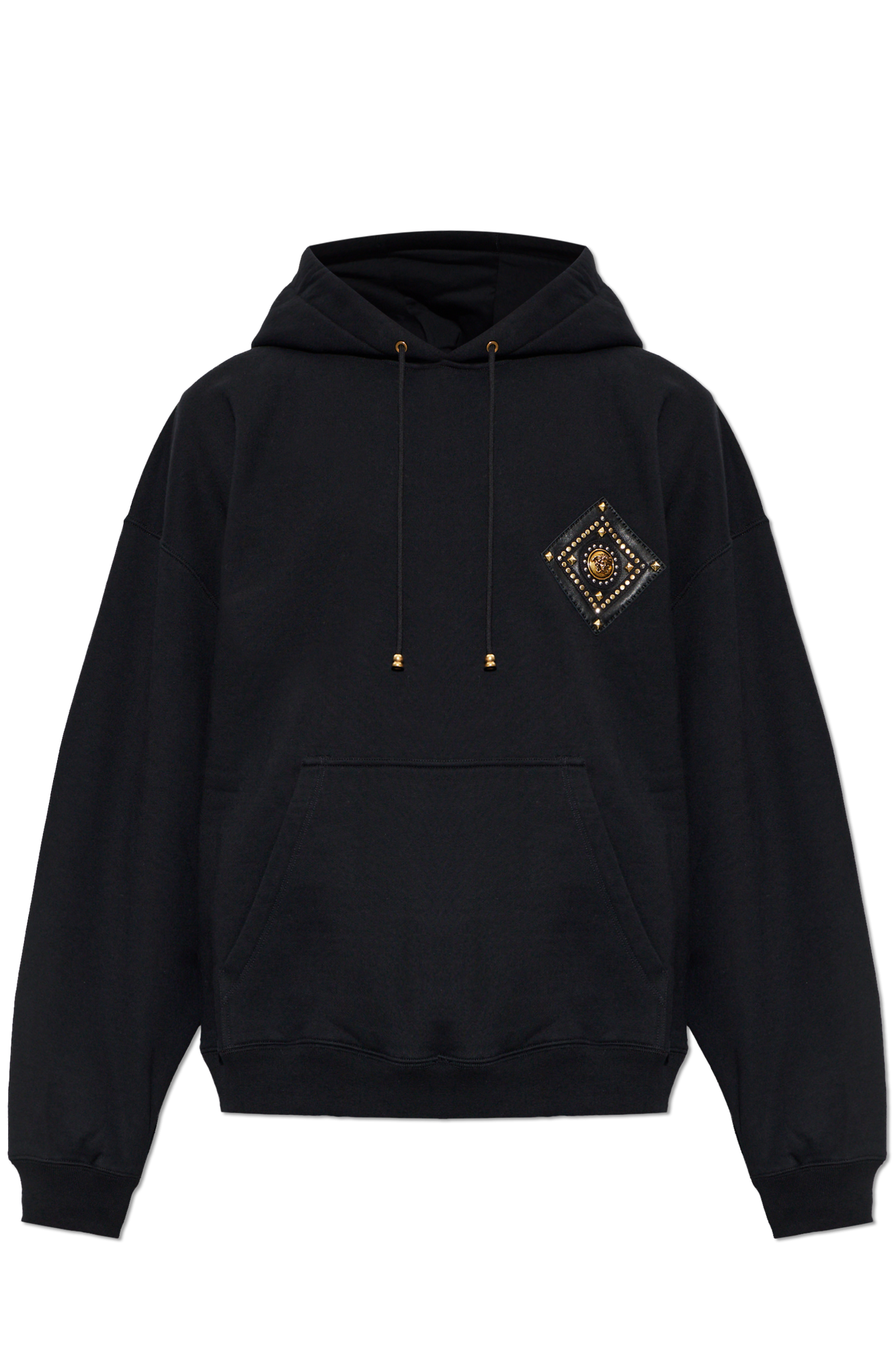 Versace Bluza Z Kapturem, Mężczyźni, Czarny
