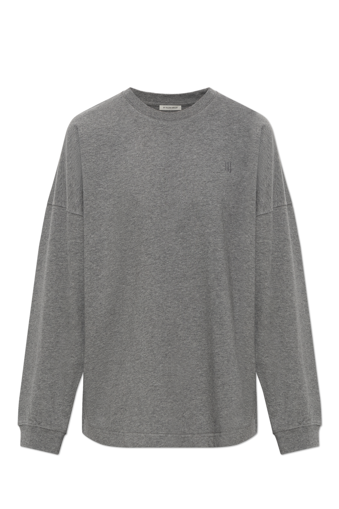 By Malene Birger Bluza ‘Carala’ Z Wyszytym Logo, Kobiety, Szary