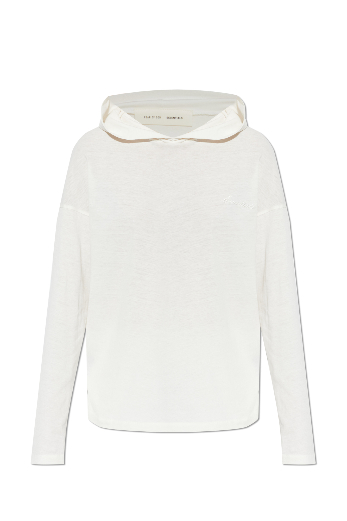 Fear Of God Essentials Bluza Z Kapturem, Kobiety, Kremowy