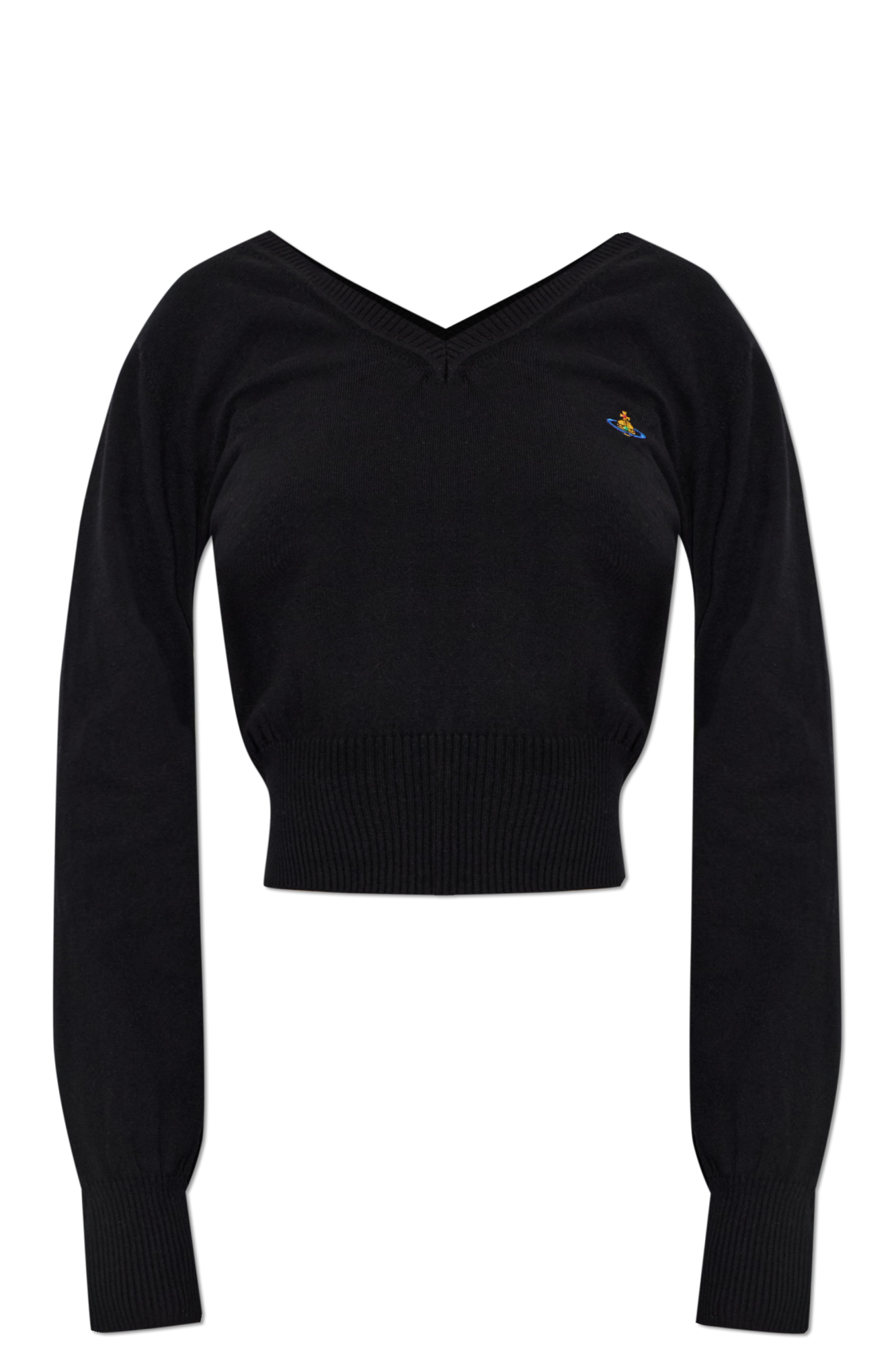 Vivienne Westwood Sweter ‘Beatrice V-Neck’, Kobiety, Czarny