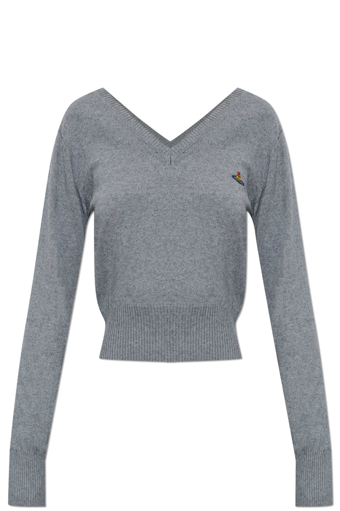 Vivienne Westwood Sweter ‘Beatrice V-Neck’, Kobiety, Szary