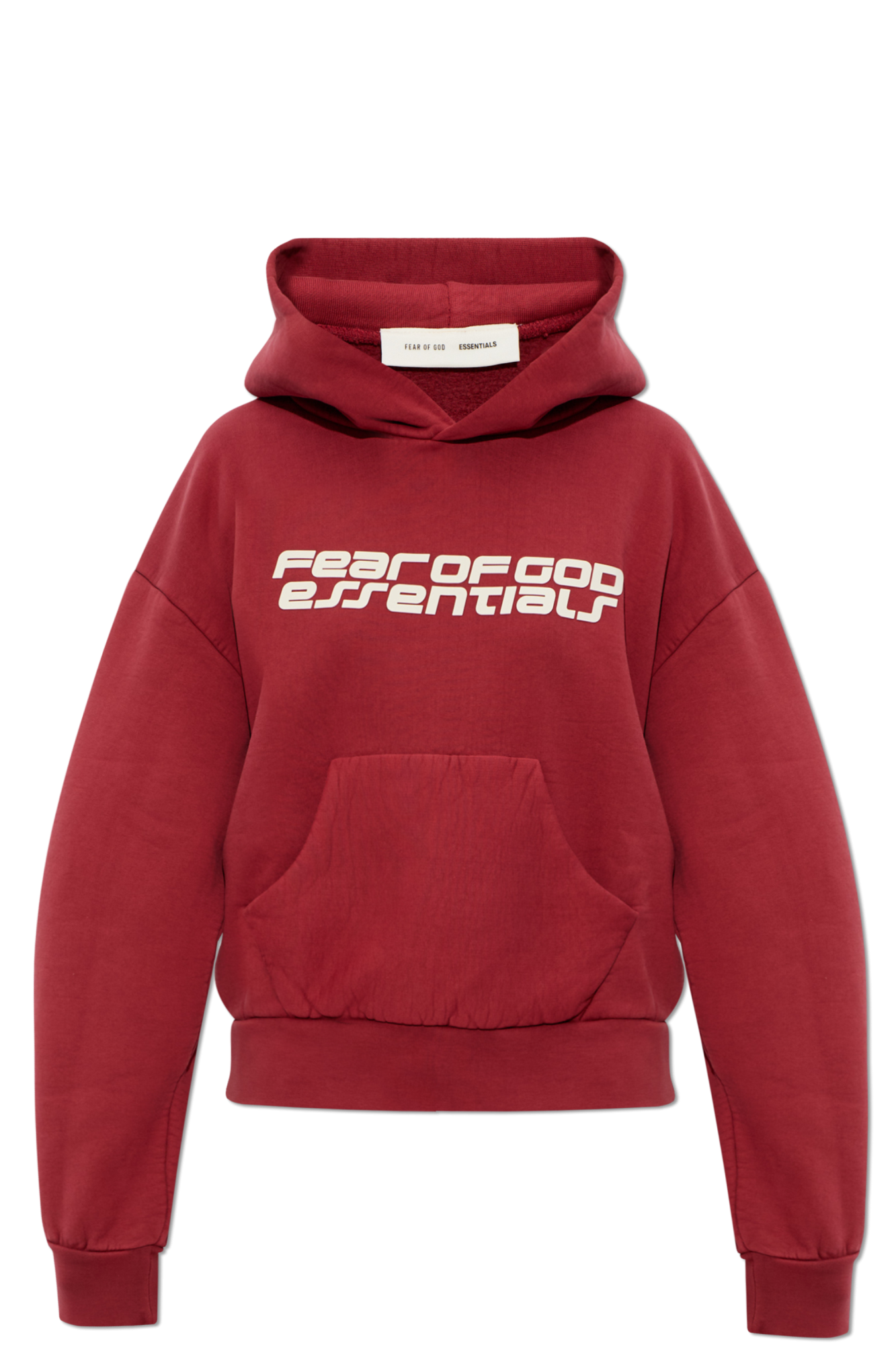 Fear Of God Essentials Bluza Z Logo, Kobiety, Czerwony