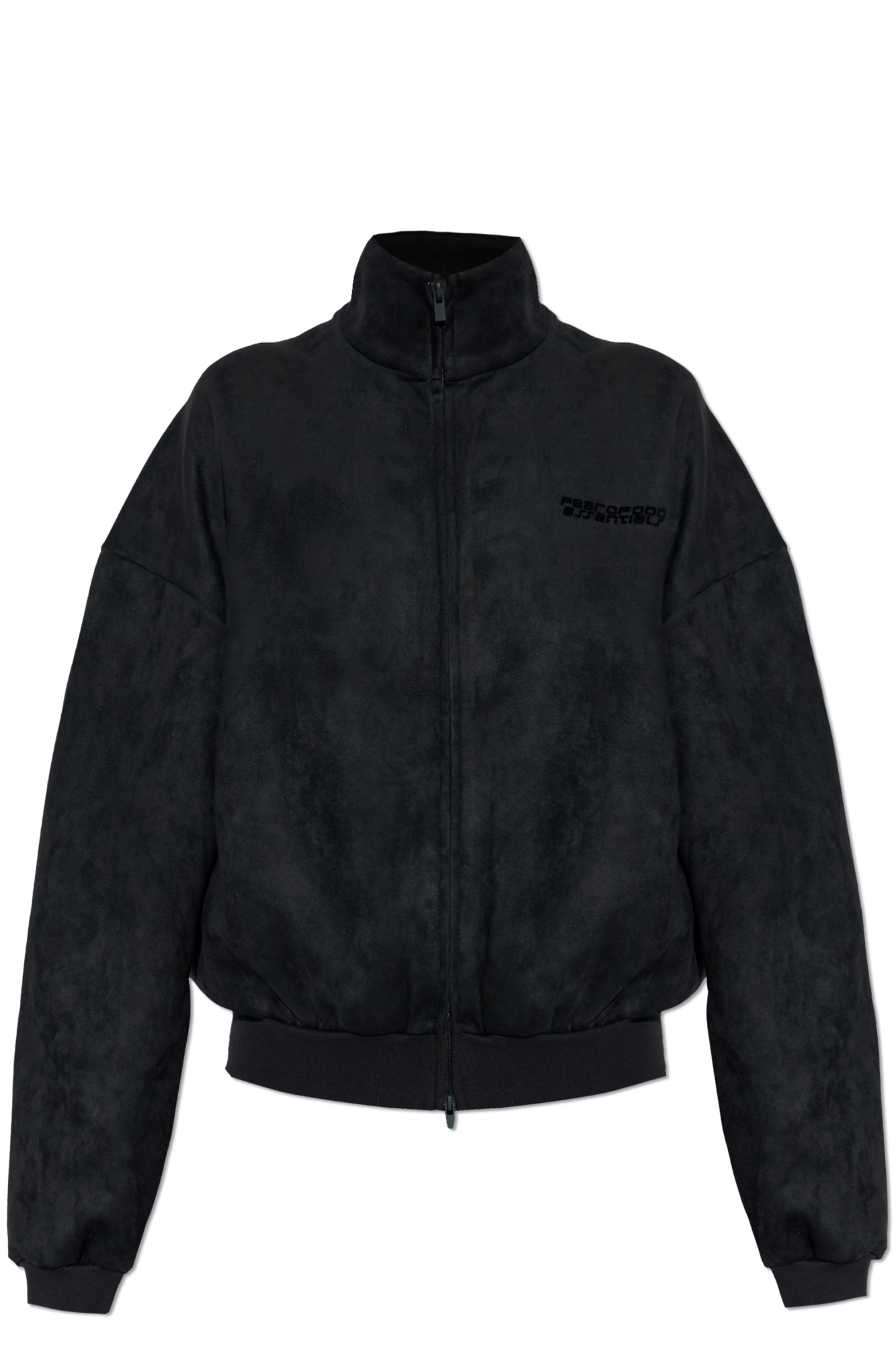 Fear Of God Essentials Bluza Z Imitacji Zamszu, Kobiety, Czarny