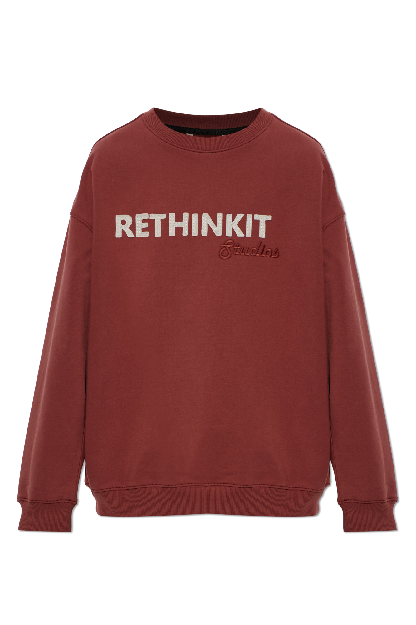 Rethinkit Studios Bluza Z Naszywką Logo, Kobiety, Czerwony