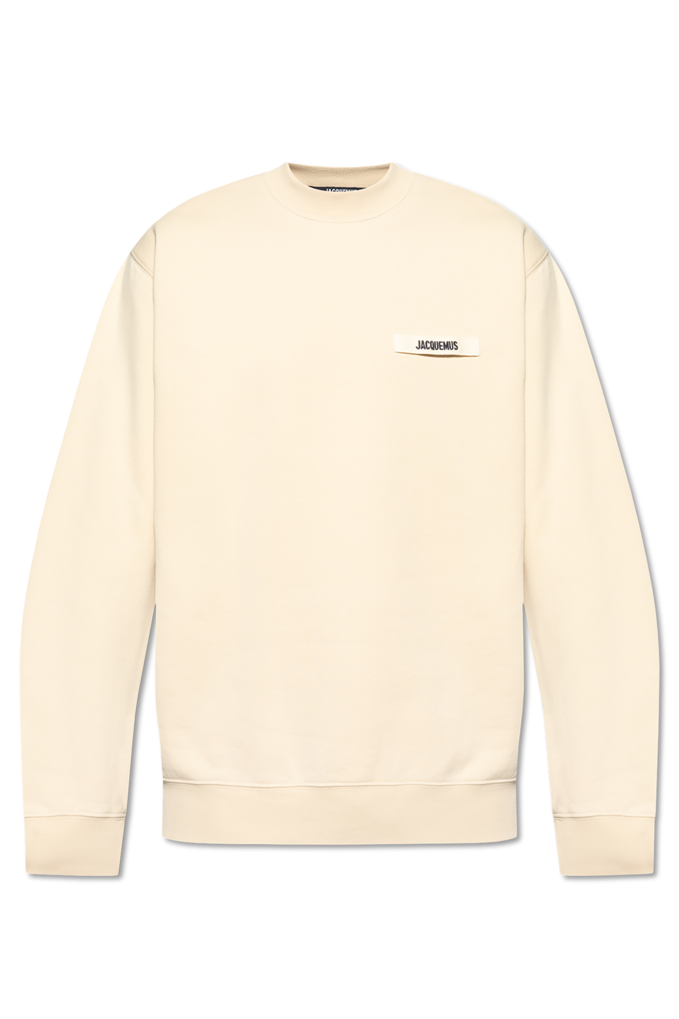 Jacquemus Bluza Z Logo, Mężczyźni, Beżowy