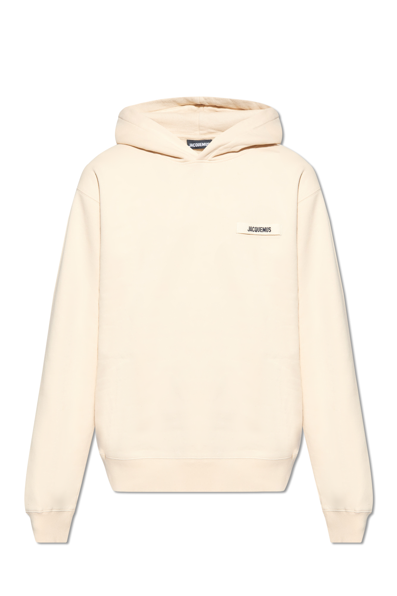 Jacquemus Bluza Z Logo, Mężczyźni, Beżowy