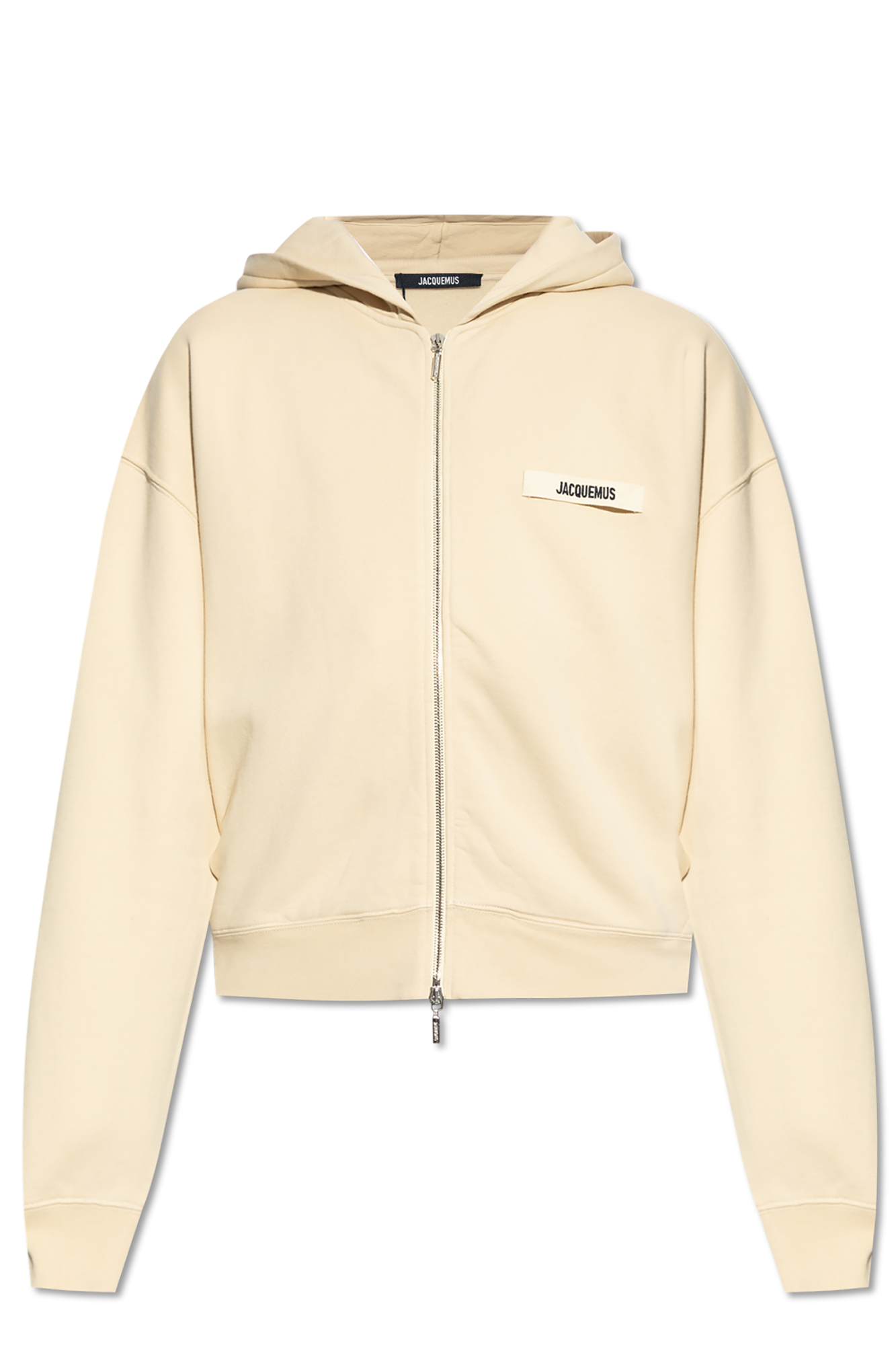 Jacquemus Bluza Z Logo, Mężczyźni, Beżowy
