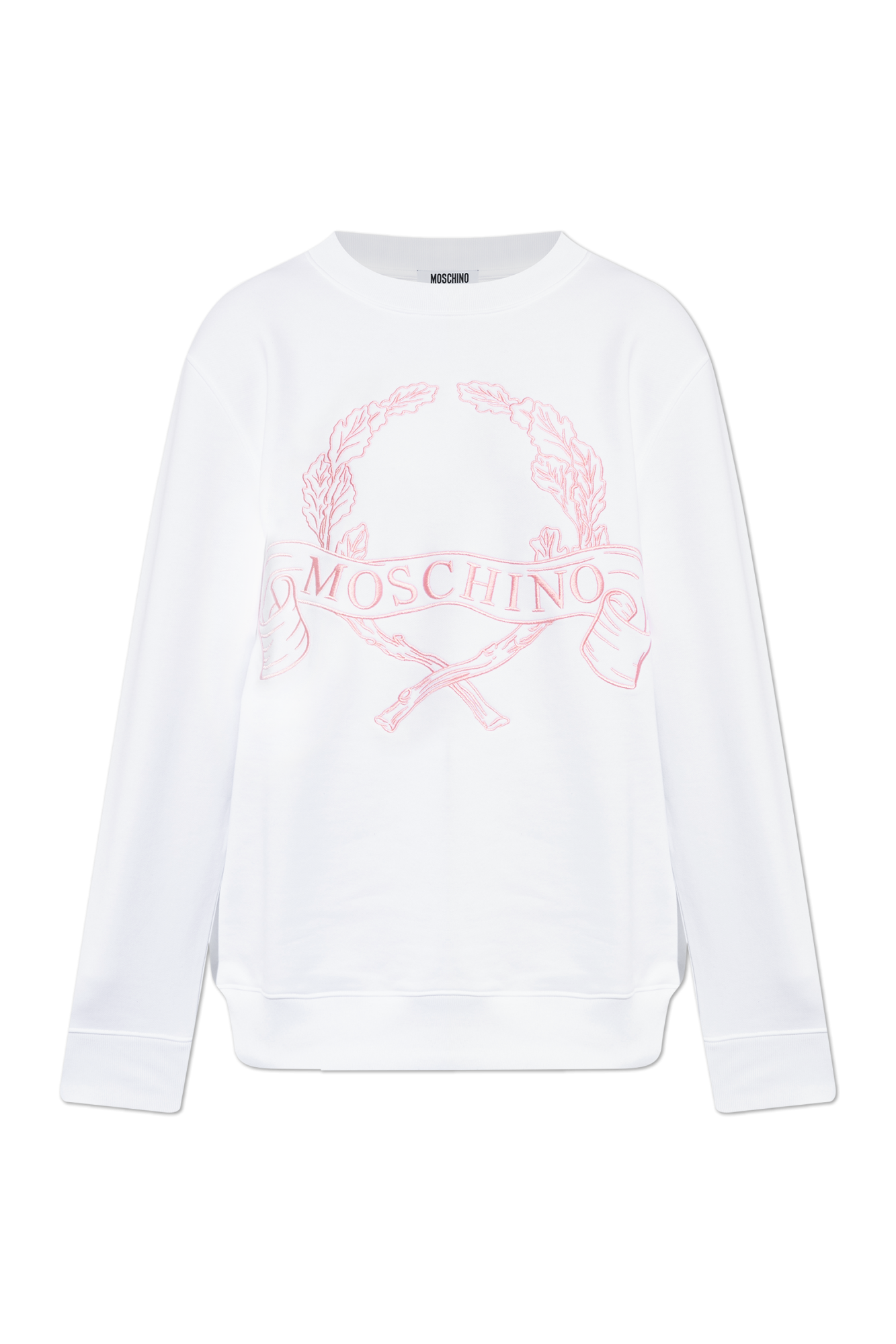 Moschino Bluza Z Wyszyciem, Kobiety, Biały