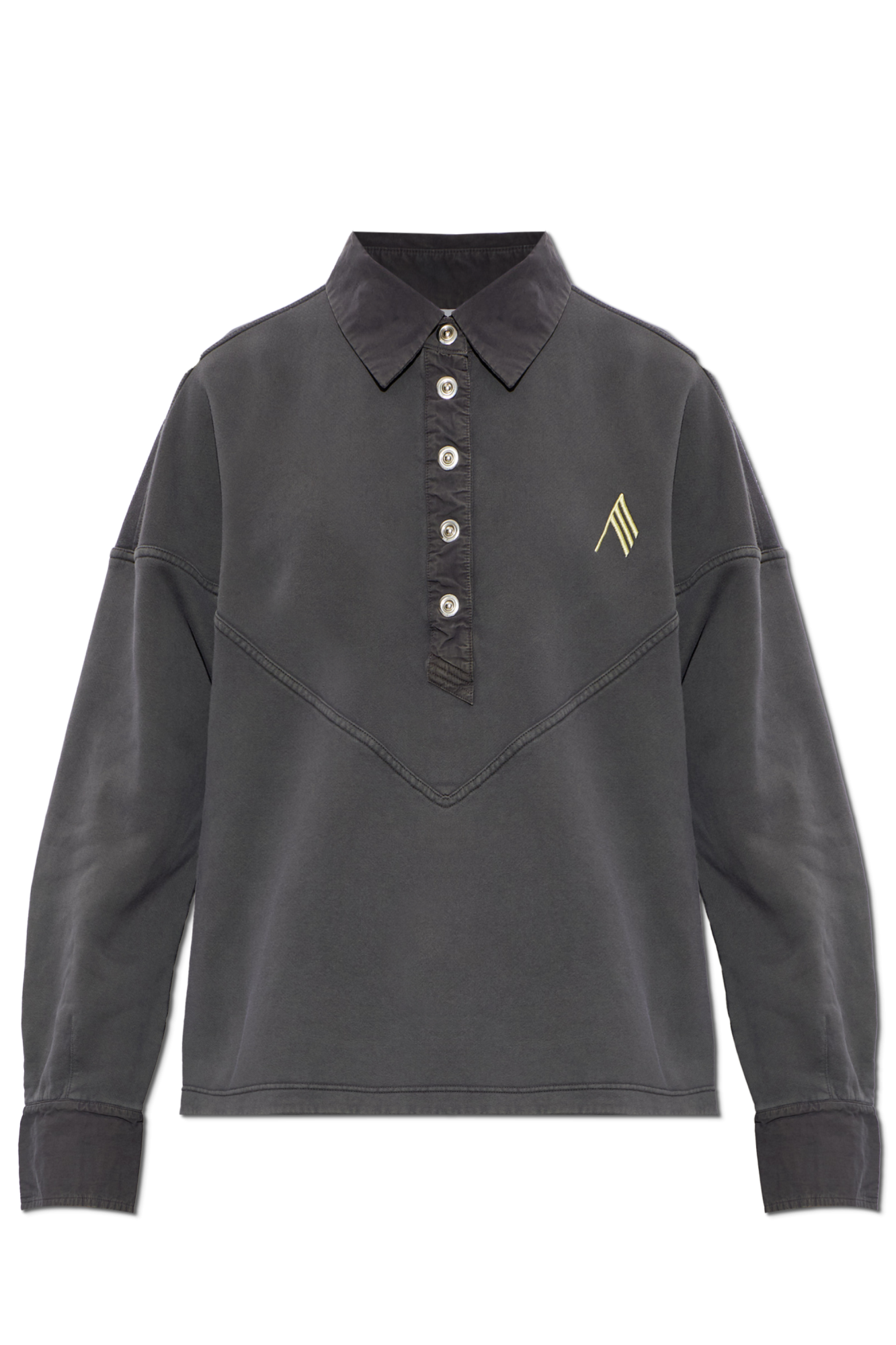 The Attico Polo Typu ‘oversize’ Z Długimi Rękawami, Kobiety, Szary