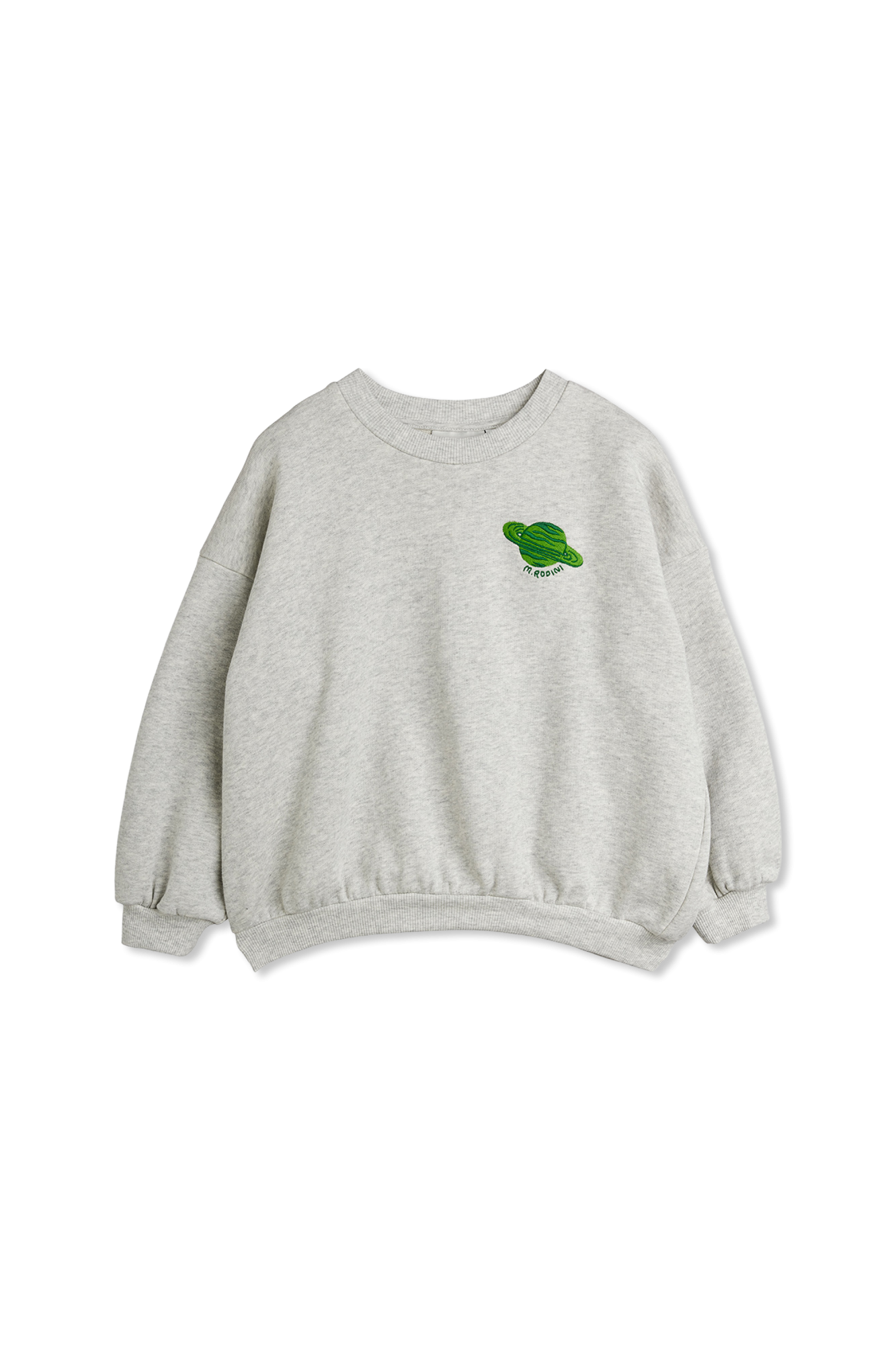 Mini Rodini Bluza Z Wyszytym Logo, Unisex, Szary
