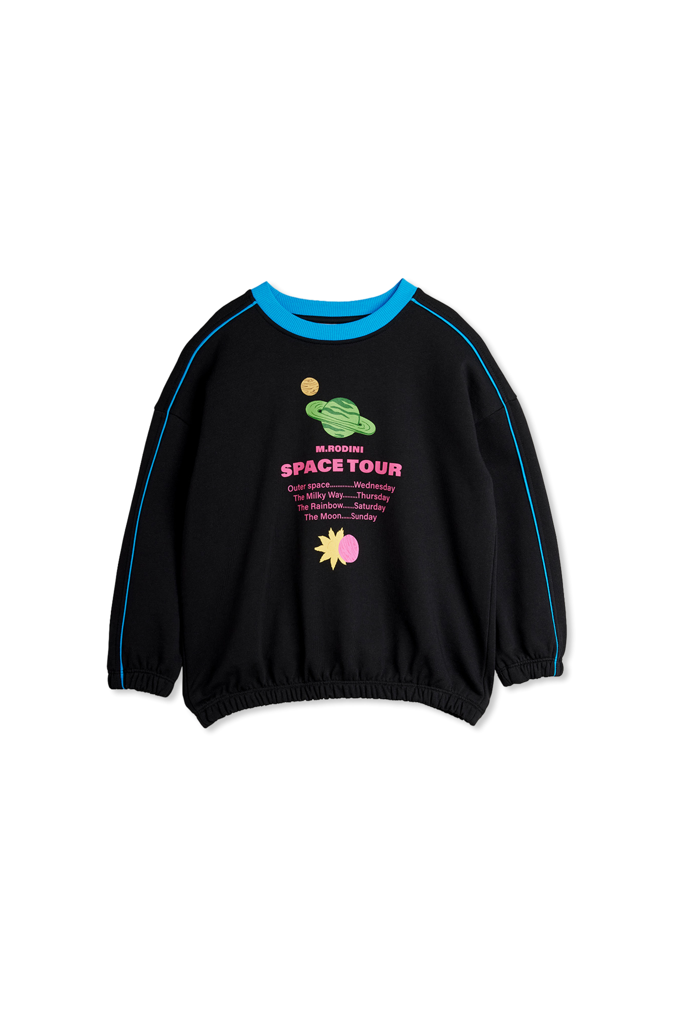 Mini Rodini Bluza Z Nadrukiem, Unisex, Czarny
