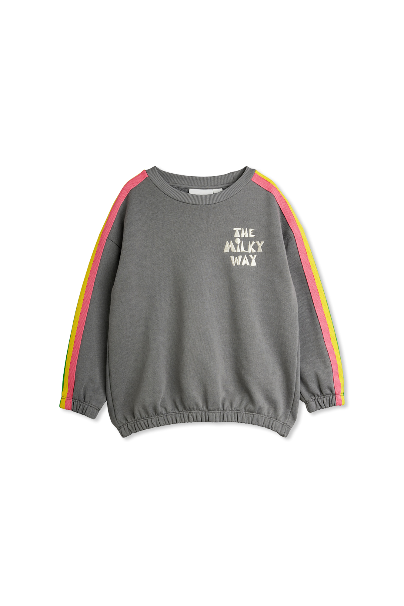 Mini Rodini Bluza Z Kolorowymi Wstawkami, Unisex, Szary