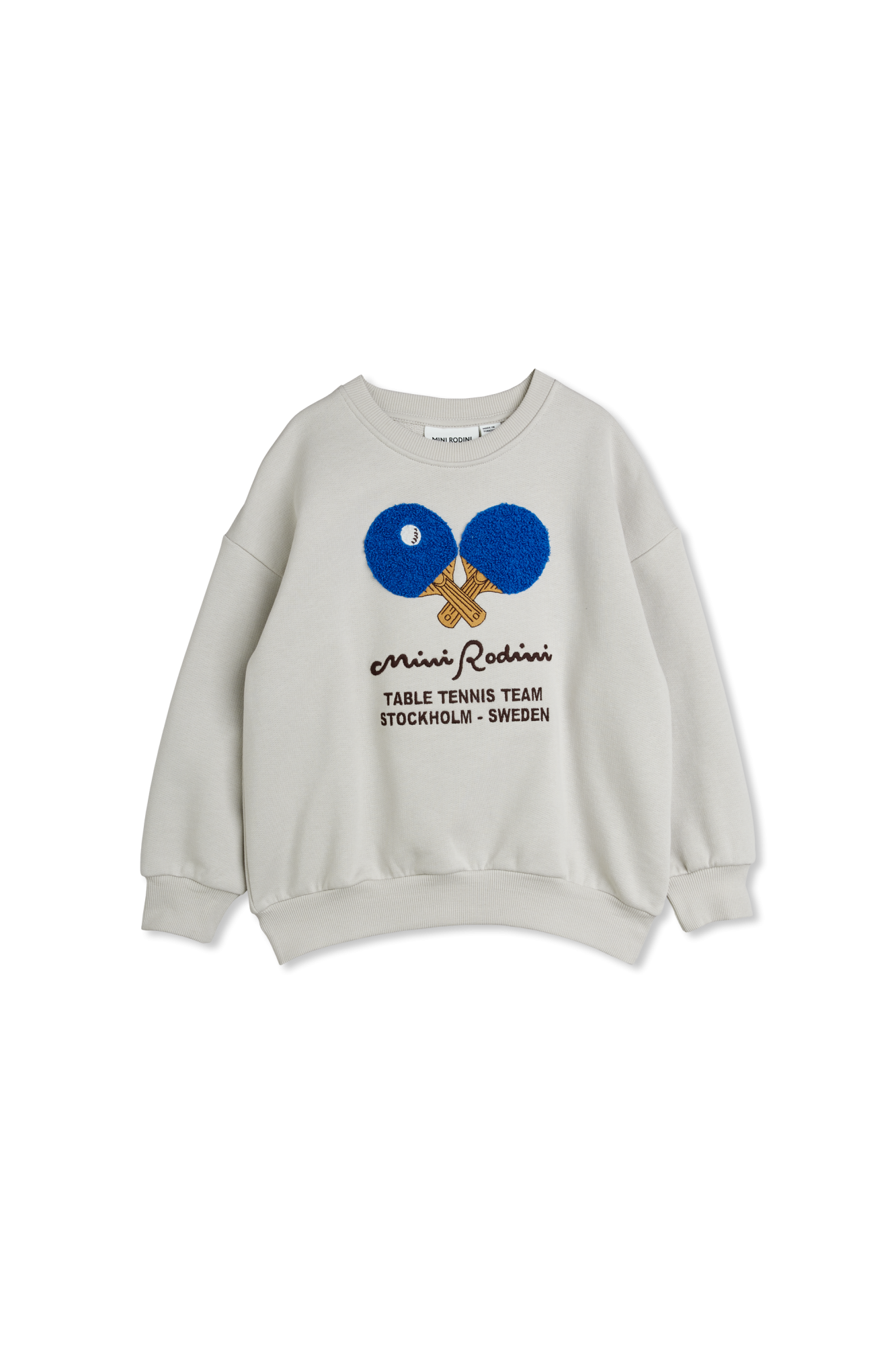 Mini Rodini Bluza Z Logo, Unisex, Szary